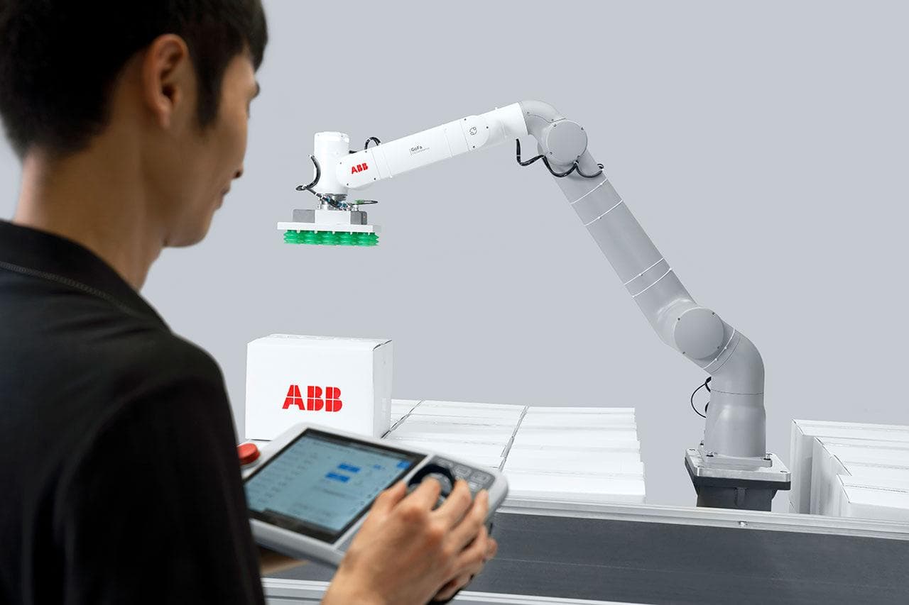 Eficacia y precisión en cada movimiento con el robot paletizador colaborativo de ABB